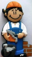Memoria USB en PVC 2D diseño Albañil