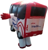 Dummy Inflable Caminante en forma de Bus