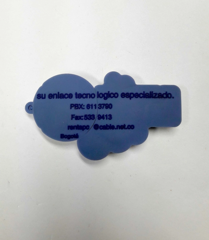 Memoria USB en PVC 2D diseño Logo Renta PC