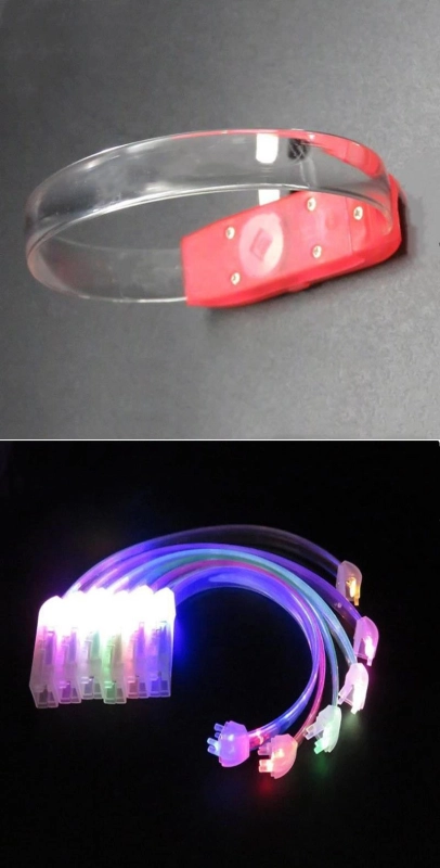 Manilla o Brazalete LED elaborado en ABS, sin Control de Voz