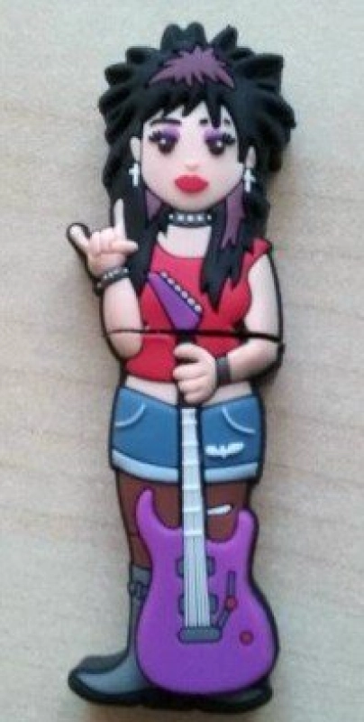 Memoria USB en PVC 2D diseño Guitarrista