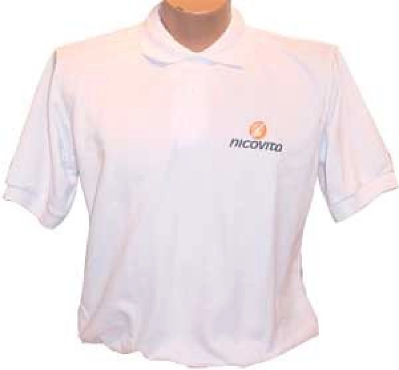 Camiseta Tipo Polo, poliester/algodon, manga corta