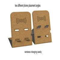 Cargador Inalámbrico Stand Ecológico. para celular.