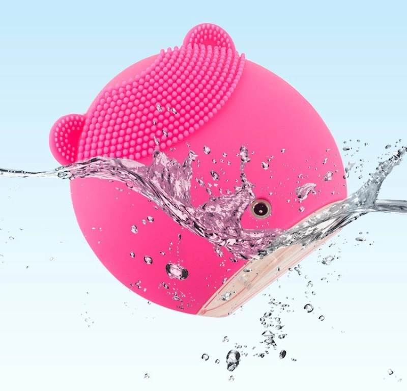 Cepillo Ultrasonico Facial de Limpieza en Silicona.