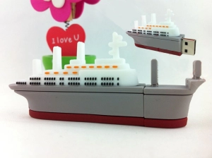 Memoria USB en PVC 3D diseño Barco Crucero