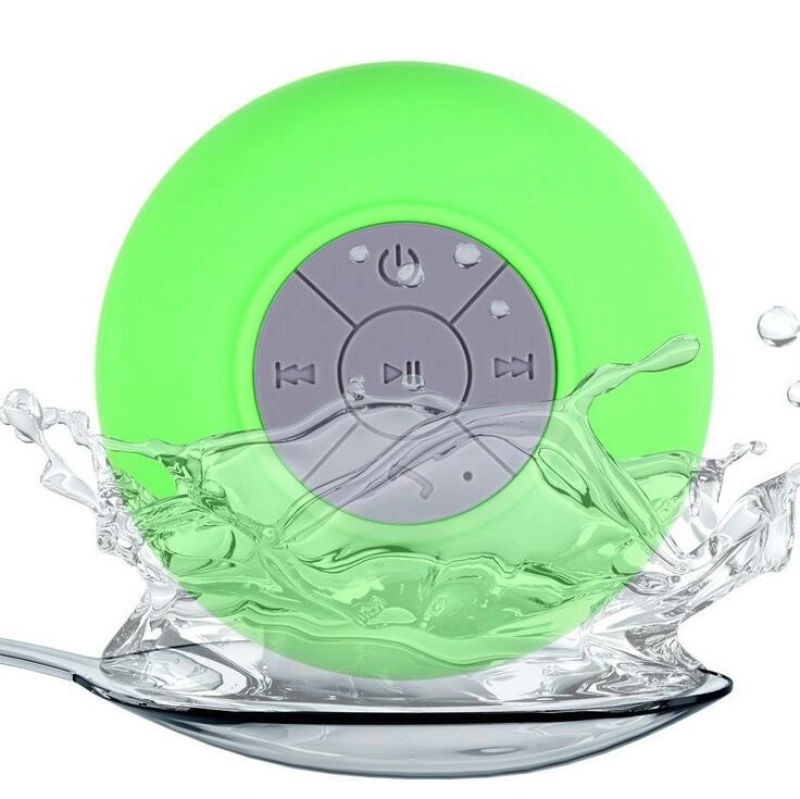 Parlante Bluetooth Waterproof con chupa para ducha, tamaño 80x80x45 mm