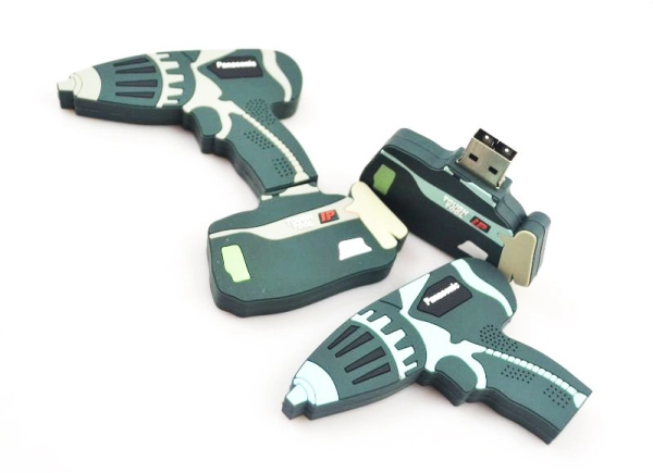 Memoria USB en PVC 2D diseño Taladro