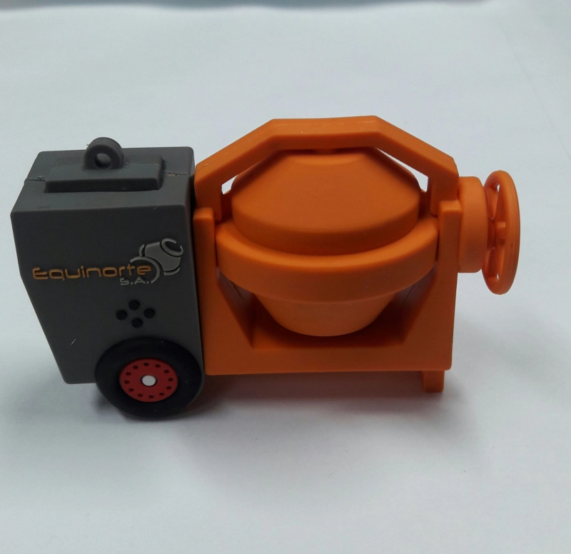 Memoria USB en PVC 3D diseño Mezcladora de Cemento
