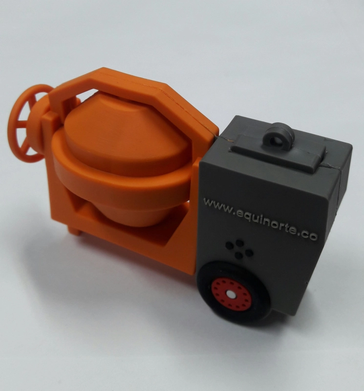 Memoria USB en PVC 3D diseño Mezcladora de Cemento
