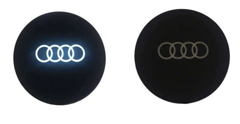 Cargador Inalambrico con logo en LED.