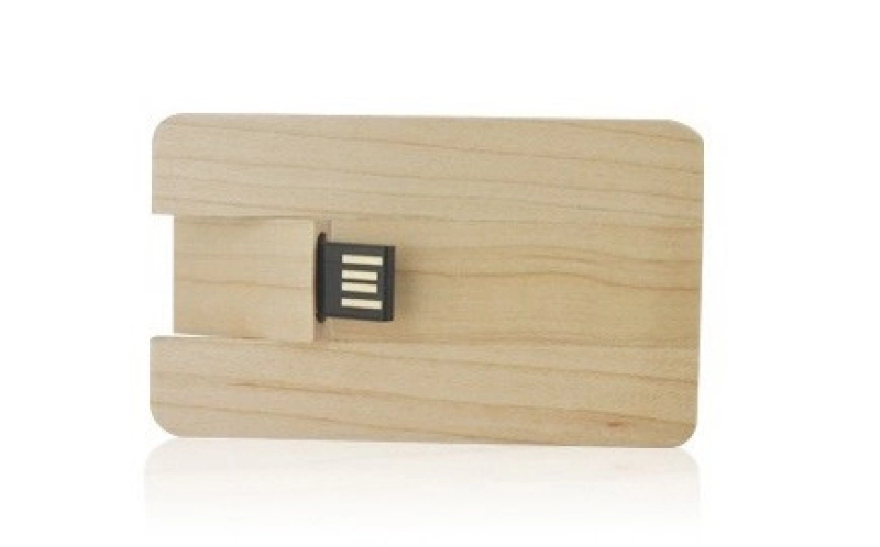 Memoria USB en madera en forma de Tarjeta