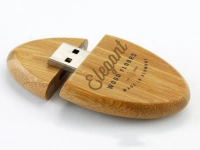 Memoria USB ovalada en madera