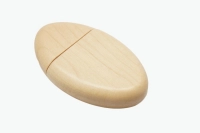 Memoria USB ovalada en madera