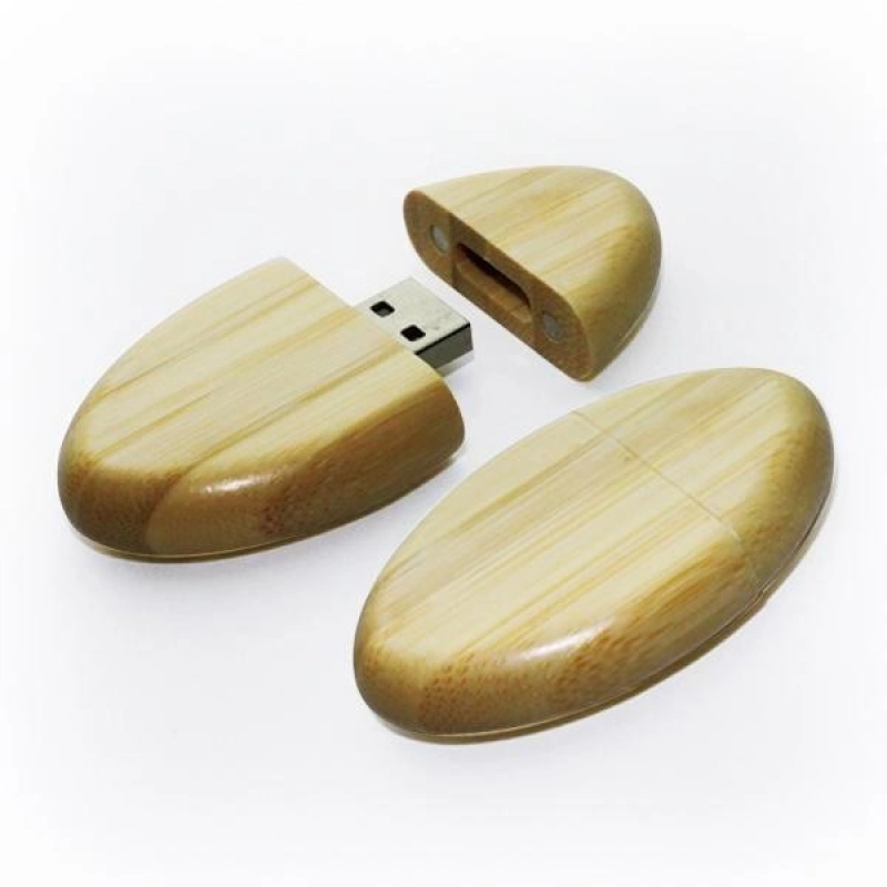 Memoria USB ovalada en madera