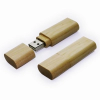 Memoria USB rectangular en madera