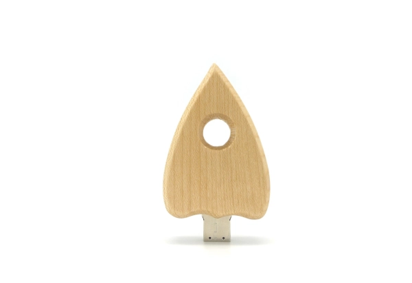 Memoria USB en madera en forma de Spade