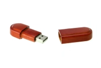 Memoria USB ovalada en madera