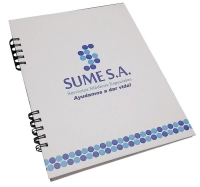 Cuaderno Argollado Pasta Dura, tamaño Carta, de 21 x 27 cmts