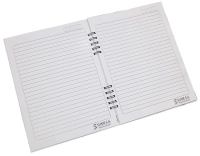 Cuaderno Argollado Pasta Dura, tamaño Carta, de 21 x 27 cmts