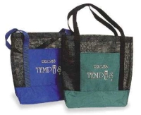 Bolso Key West, en lona y malla, 38 x 34 x 10 cmts