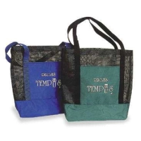 Bolso Key West, en lona y malla, 38 x 34 x 10 cmts