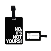 Identificador de Maletas, texto en alto relieve, 10.5 x 6.7 cmts.