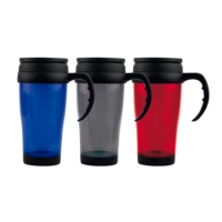 Mug Traslucido, 16 onzas, 17.2 x 8.5 cmts, en acrílico con doble pared