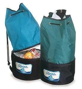 Tula Nevera Nepal, en lona, nevera abajo, tula arriba, 44 x 23 cmts