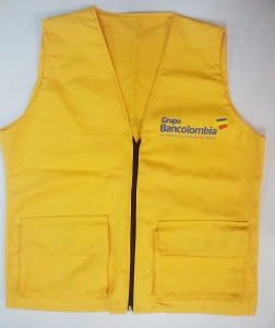 Chaleco en Drill, con 2 bolsillos, sin forro interno