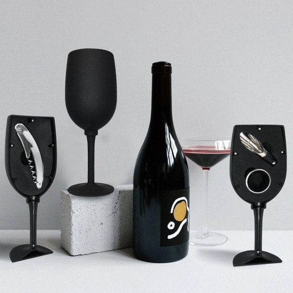 Set de Vino Viña, 3 piezas, 23.2 x 9 x 9 cmts.