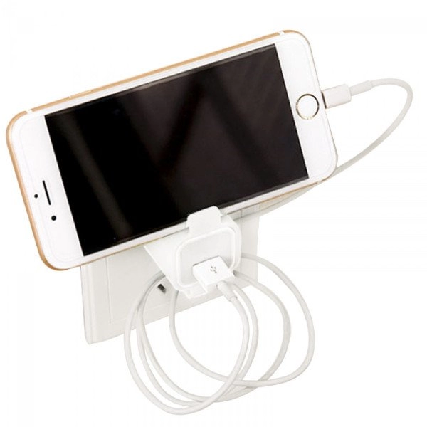 Sujetador Cube, base para cargadores de pared, 2.7 x 2.7 x 2.8 cmts